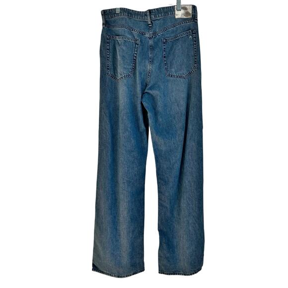 Rag & Bone Women's Featherweight Logan Wide-Leg Jeans River Blue Size 28 NWT - Picture 6 of 14
